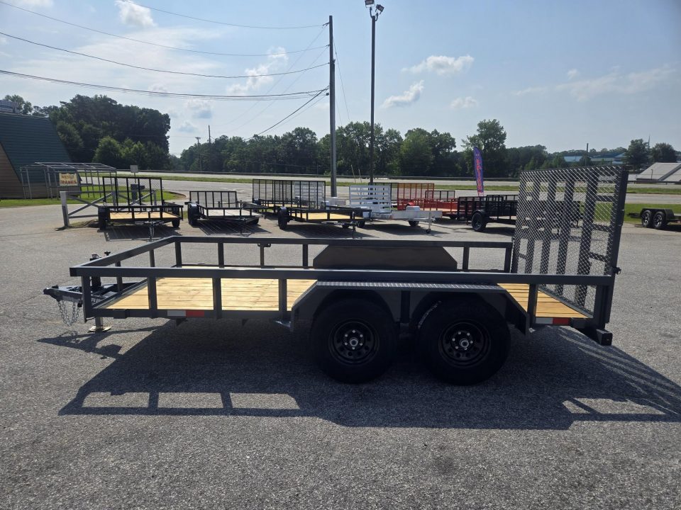 New 2026 10K GPS 7X14 TANDEM AXLE UTILITY TRAILER WITH HD JACK AND GATE