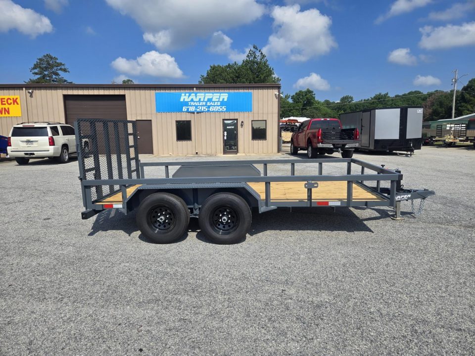 New 2026 10K GPS 7X14 TANDEM AXLE UTILITY TRAILER WITH HD JACK AND GATE
