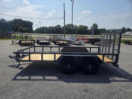 New 2026 10K GPS 7X14 TANDEM AXLE UTILITY TRAILER WITH HD JACK AND GATE