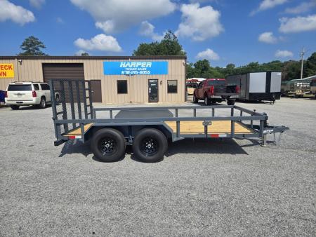 New 2026 10K GPS 7X14 TANDEM AXLE UTILITY TRAILER WITH HD JACK AND GATE