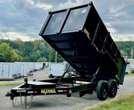 New 2026 Nexhaul 7X14 Dump w/4' Walls Dump Trailer