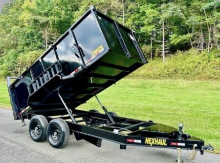 New 2026 Nexhaul 7X14 Dump w/4' Walls Dump Trailer