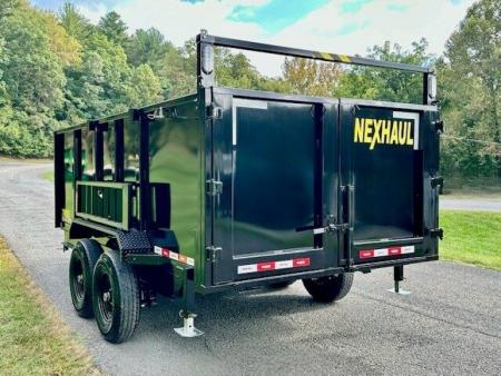 New 2026 Nexhaul 7x14 Dump w/4' Walls Dump Trailer