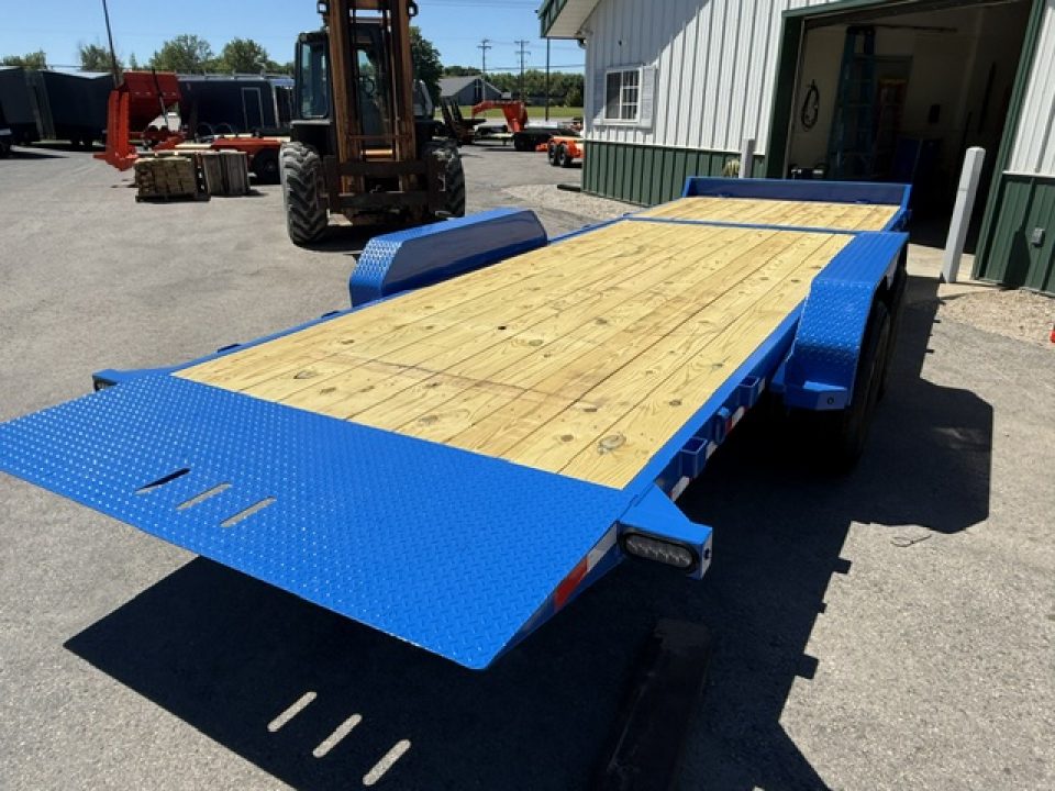 New 2026 Rice Trailers 7X22 SPLIT TILT Equipment Trailer