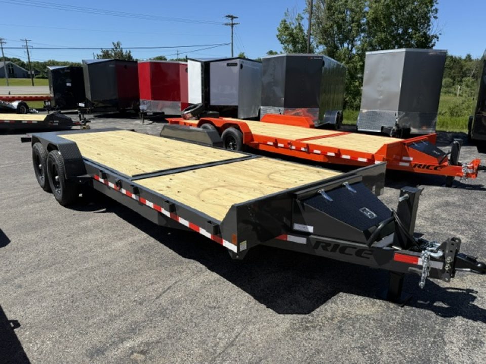 New 2026 Rice Trailers 7X22 SPLIT TILT Equipment Trailer