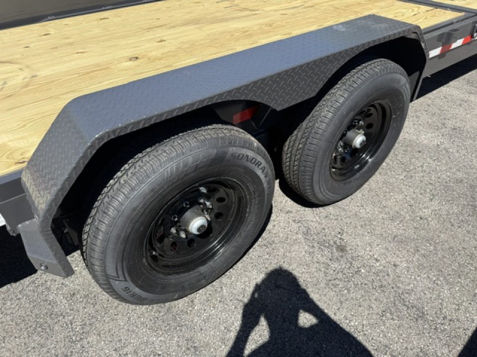 New 2026 Rice Trailers 7X22 SPLIT TILT Equipment Trailer