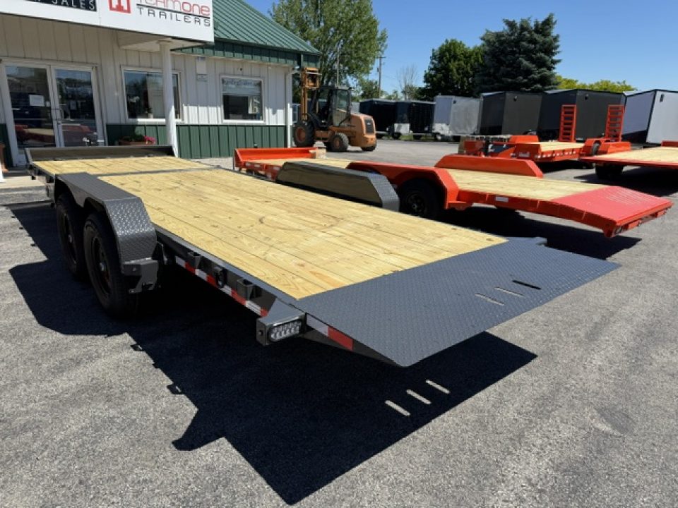 New 2026 Rice Trailers 7X22 SPLIT TILT Equipment Trailer