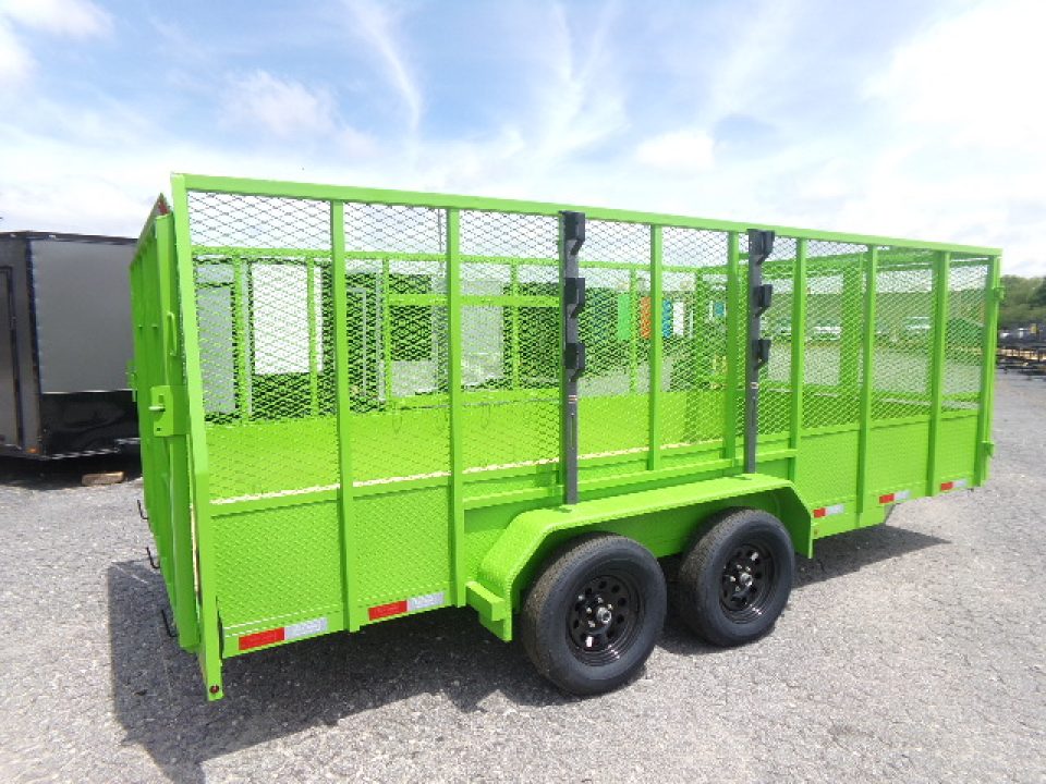 New 2026 Tuff Dawg Trailers 7X16 Yard Dawg Landscape Trailer