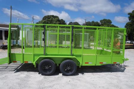 New 2026 Tuff Dawg Trailers 7X16 Yard Dawg Landscape Trailer