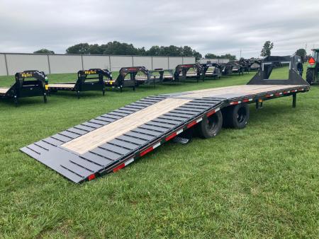New 2026 Diamond C Trailers 102x30 TANDEM 25K GN HYDROTAIL W/ STEEL RUNNERS, HYDROJACKS, SOLAR & WIRELESS REMOTE Flatbed Trailer