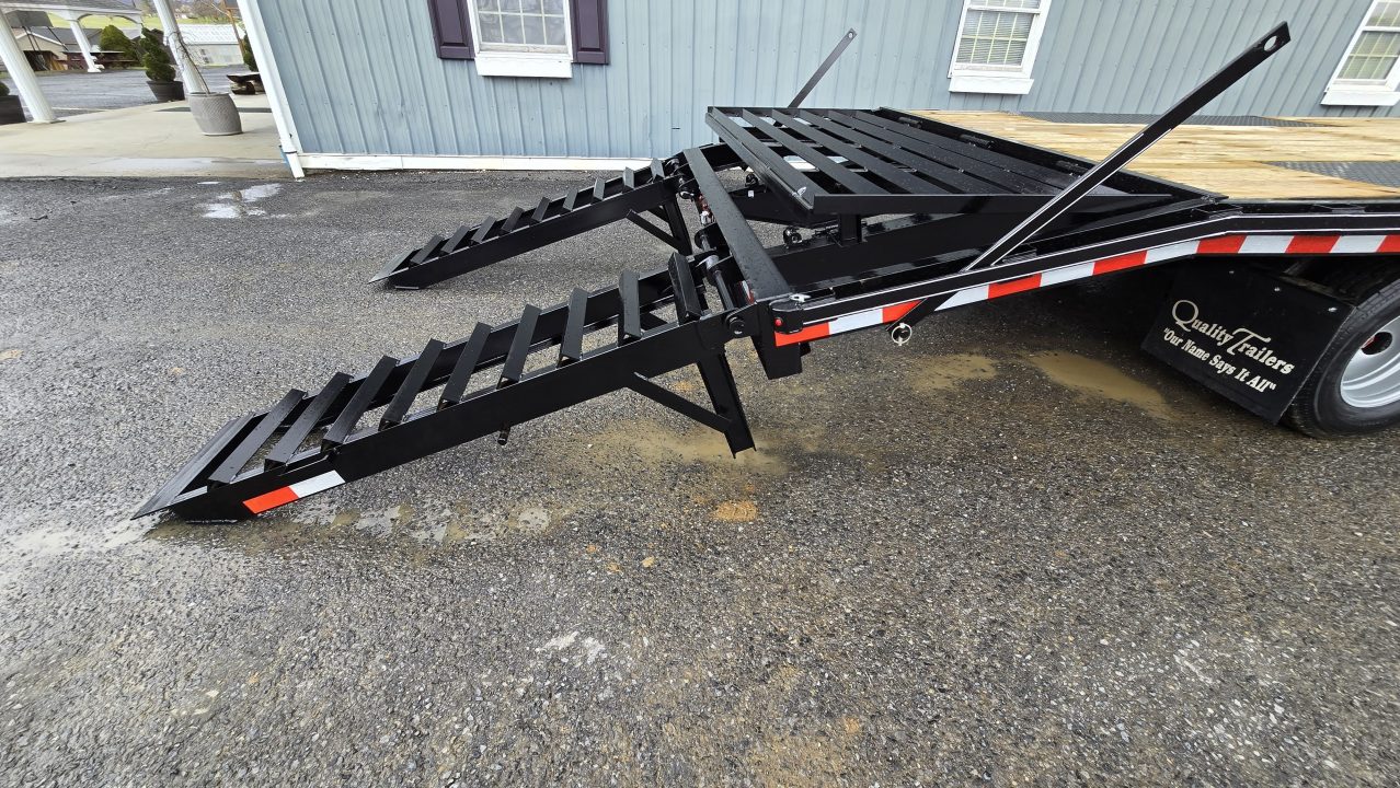New 2026 Quality Trailers Pro-H Flatbed Trailer 25,000 GVWR / 25' / Pop-Up Dove Tail