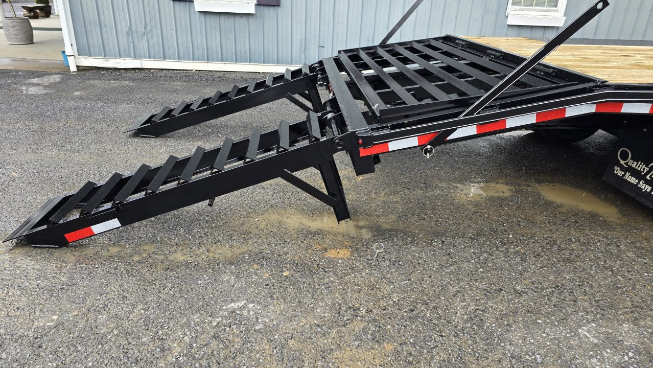 New 2026 Quality Trailers Pro-H Flatbed Trailer 25,000 GVWR / 25' / Pop-Up Dove Tail