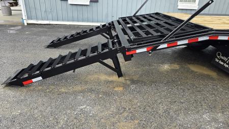 New 2026 Quality Trailers Pro-H Flatbed Trailer 25,000 GVWR / 25' / Pop-Up Dove Tail