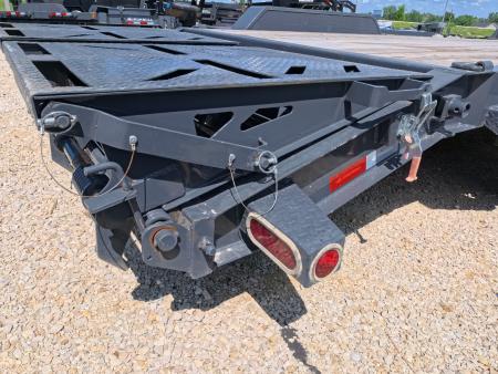 Used 2024 Iron Bull 83 x 20 EWB Equipment Trailer with 14K GVWR, Rampage Ramps and Self-Cleaning Dove Tail