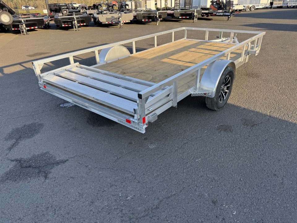 New 2026 H&H 7x14 Aluminum Utility Trailer 3k GVWR