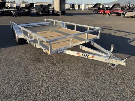New 2026 H&H 7x14 Aluminum Utility Trailer 3k GVWR