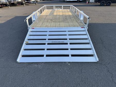 New 2026 H&H 7x14 Aluminum Utility Trailer 3k GVWR