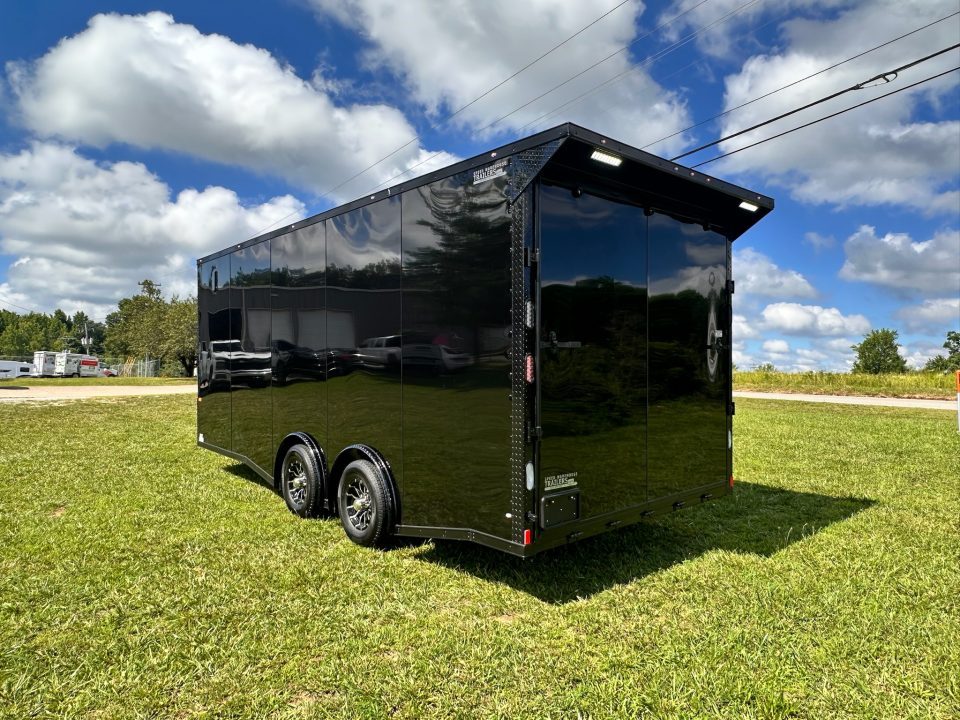 New 2026 Rock Solid Cargo 8.5x20 7'6" Interior Height - Black 5200lb Torsion Car Hauler