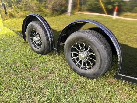 New 2026 Rock Solid Cargo 8.5x20 7'6" Interior Height - Black 5200lb Torsion Car Hauler