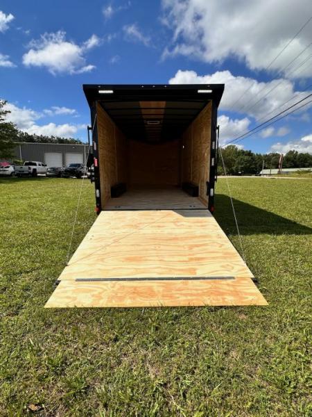 New 2026 Rock Solid Cargo 8.5x20 7'6" Interior Height - Black 5200lb Torsion Car Hauler