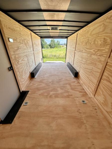 New 2026 Rock Solid Cargo 8.5x20 7'6" Interior Height - Black 5200lb Torsion Car Hauler