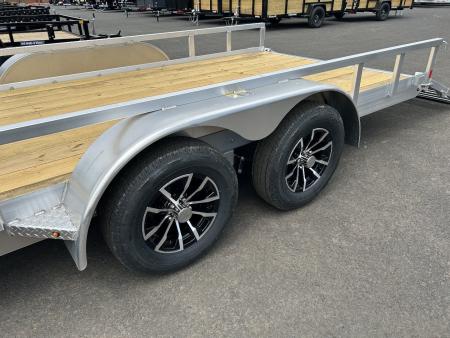 New 2026 H&H 7X18 Aluminum Tube Top Utility Trailer 7K GVWR