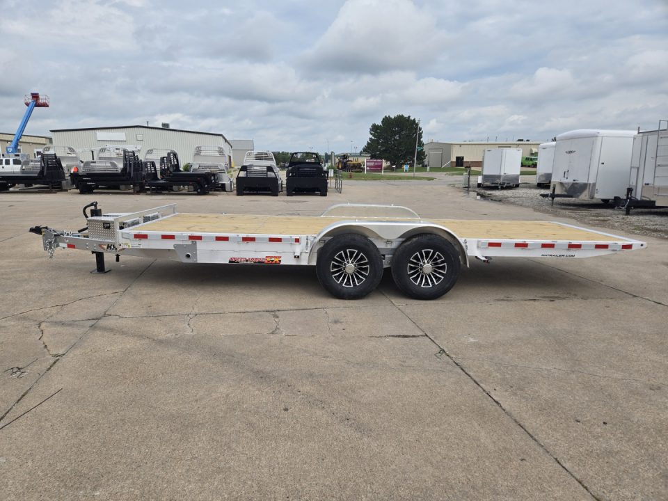 New 2026 H&H Trailers 82x20 Aluminum Electric Tilt Speed Loader Car Hauler 14K Equipment Trailer