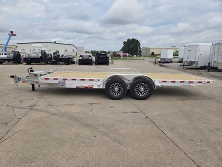 New 2026 H&H Trailers 82x20 Aluminum Electric Tilt Speed Loader Car Hauler 14K Equipment Trailer