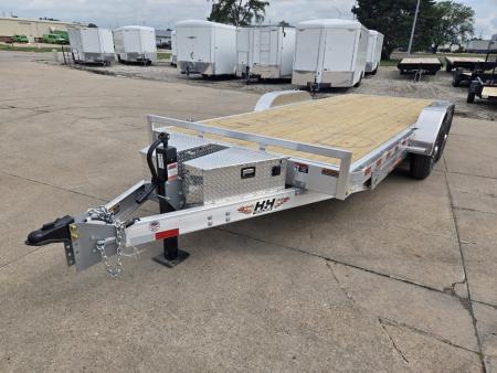 New 2026 H&H Trailers 82x20 Aluminum Electric Tilt Speed Loader Car Hauler 14K Equipment Trailer