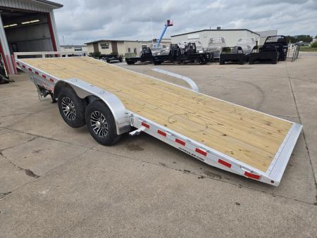 New 2026 H&H Trailers 82x20 Aluminum Electric Tilt Speed Loader Car Hauler 14K Equipment Trailer