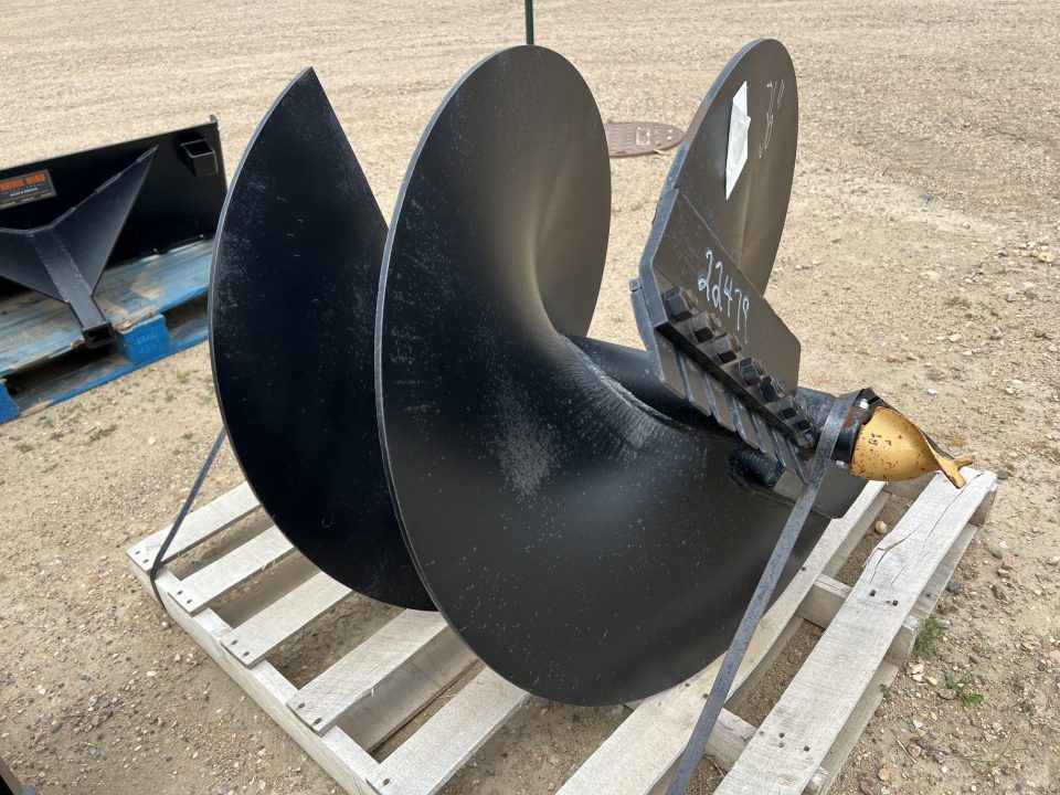 New 2025 Lowe 36" Skid Steer Post Auger Bit Attachment