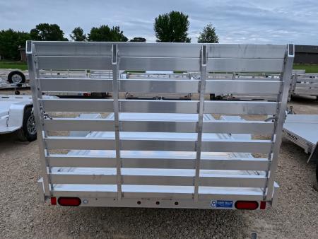New 2027 Aluma 68 x 12 Heavy Single Axle Utility Trailer with Straight Tailgate and 2990lb. GVWR