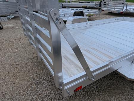 New 2027 Aluma 68 x 12 Heavy Single Axle Utility Trailer with Straight Tailgate and 2990lb. GVWR