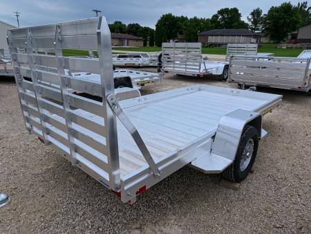 New 2027 Aluma 68 x 12 Heavy Single Axle Utility Trailer with Straight Tailgate and 2990lb. GVWR
