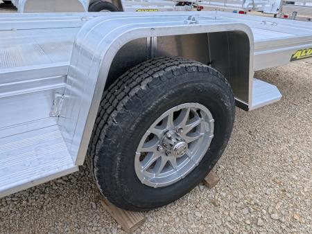 New 2027 Aluma 68 x 12 Heavy Single Axle Utility Trailer with Straight Tailgate and 2990lb. GVWR