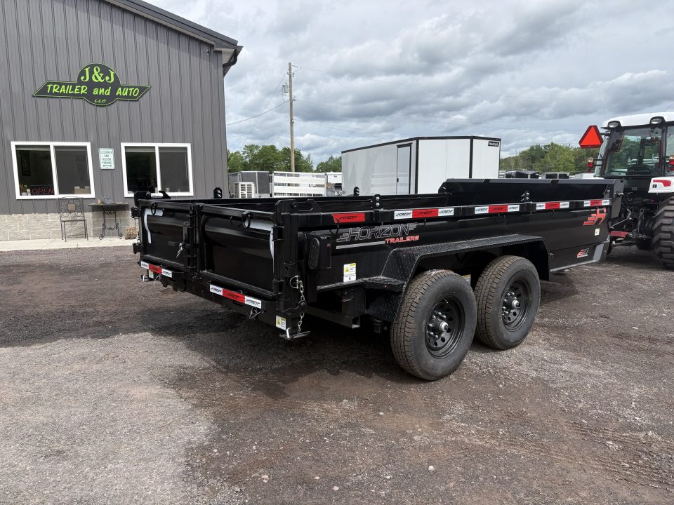 New 2026 Horizon Trailers 14' 14K Dump Trailer w/ Extension Brackets & Stabilizer Jacks