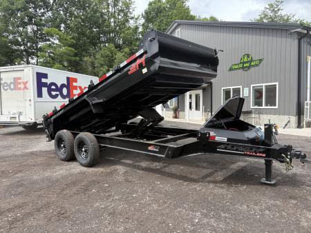 New 2026 Horizon Trailers 14' 14K Dump Trailer w/ Extension Brackets & Stabilizer Jacks