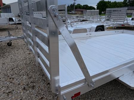 New 2027 Aluma 68 x 12 Heavy Single Axle Utility Trailer with Straight Tailgate and 2990lb. GVWR