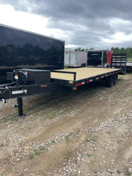 New 2026 Quality Steel and Aluminum 102 X 20+5 DECKOVER EQUIPMENT 16K TOOLBOX, MEGA RAMPS Equipment Trailer