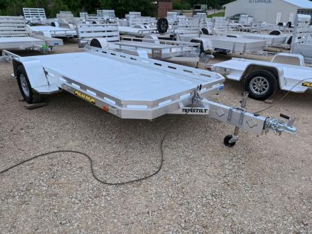 New 2027 Aluma 78 x 14 Single Axle Tilt Trailer with Slotted Rail and 2990 lb. GVWR