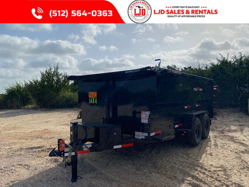 New 2026 Texas Pride - 14 X 4 Dump Trailer - 16K GVWR - Tarp - Ramps