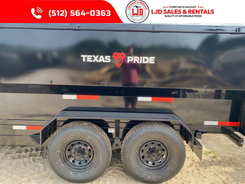 New 2026 Texas Pride - 14 X 4 Dump Trailer - 16K GVWR - Tarp - Ramps