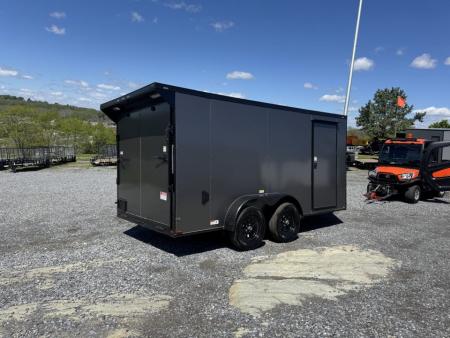New 2026 Quality Cargo 7X14TA Cargo / Enclosed Trailer *CHARCOAL W/ BLK