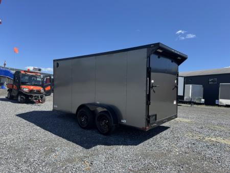 New 2026 Quality Cargo 7X14TA Cargo / Enclosed Trailer *CHARCOAL W/ BLK