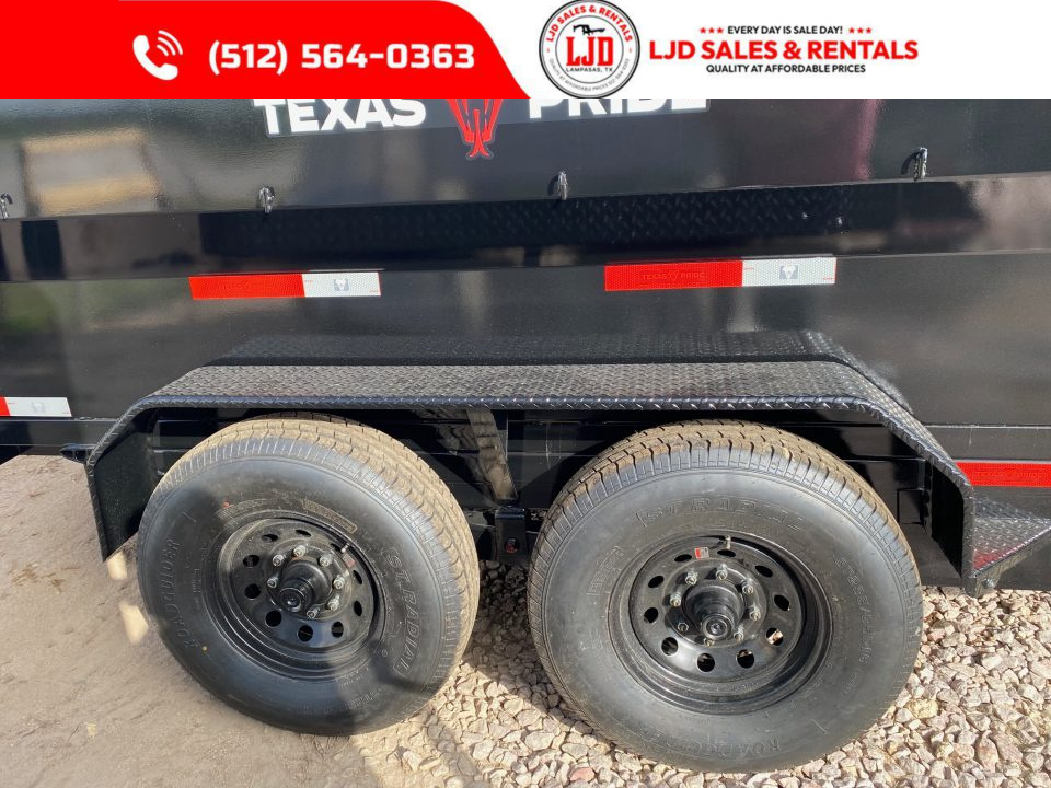 New 2026 Texas Pride - Dump Trailer 14'x3' - Tarp - 16K GVWR