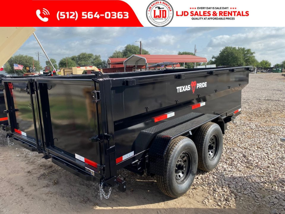 New 2026 Texas Pride - Dump Trailer 14'x3' - Tarp - 16K GVWR
