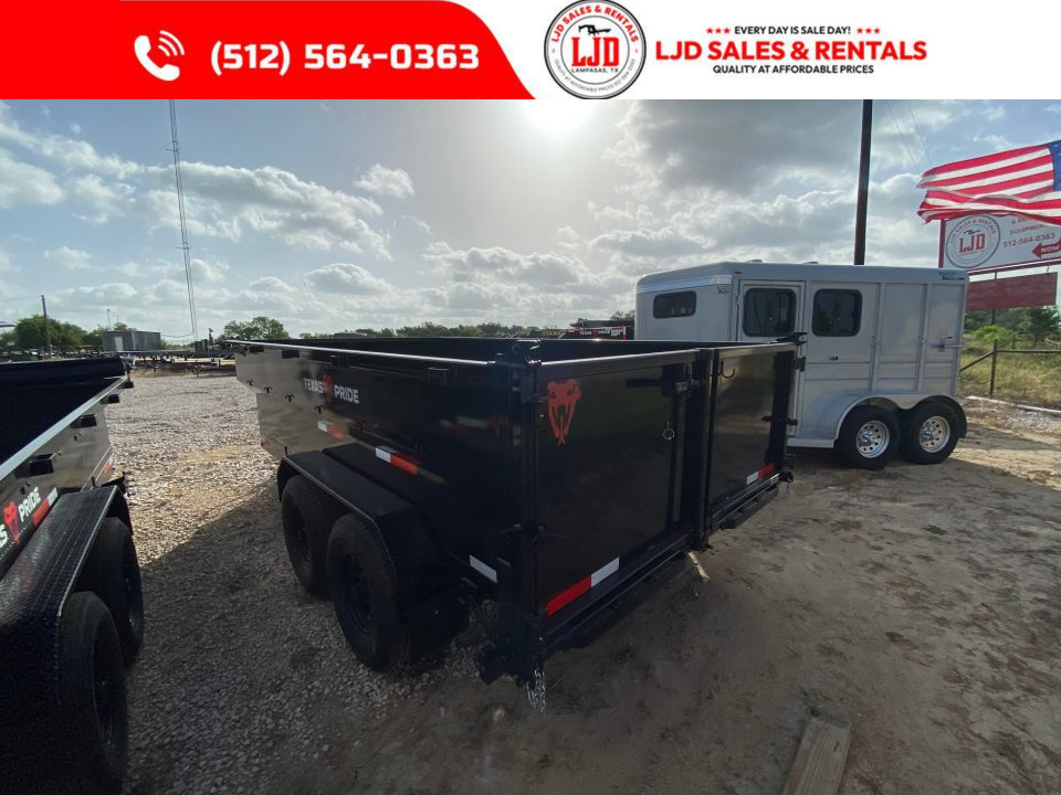 New 2026 Texas Pride - Dump Trailer 14'x3' - Tarp - 16K GVWR