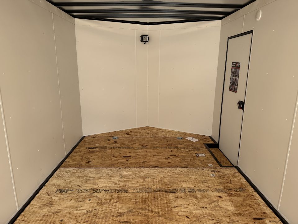 New NEW 2027 AERO 8.5x20 +2’V, 7’ TALL, WHITE Interior, BLACKOUT  EDITION- QUALITY Enclosed Car Hauler Trailer
