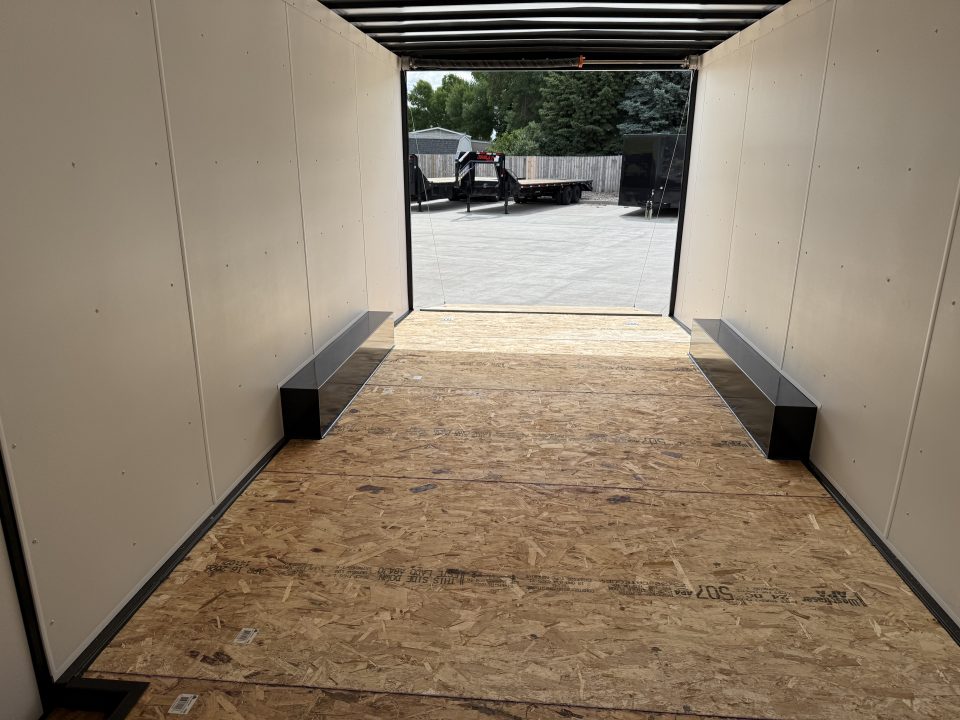 New NEW 2027 AERO 8.5x20 +2’V, 7’ TALL, WHITE Interior, BLACKOUT  EDITION- QUALITY Enclosed Car Hauler Trailer
