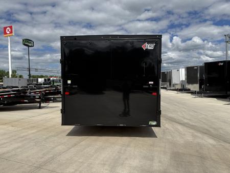 New NEW 2027 AERO 8.5x20 +2’V, 7’ TALL, WHITE Interior, BLACKOUT  EDITION- QUALITY Enclosed Car Hauler Trailer